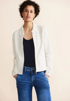 Street One Pullover & Sweatshirts*Struktur Shirtjacke off white