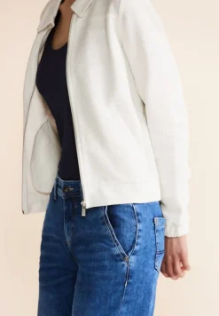 Street One Pullover & Sweatshirts*Struktur Shirtjacke off white