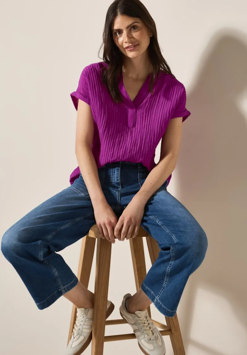 Cecil Blusen*Strukturbluse anemone pink