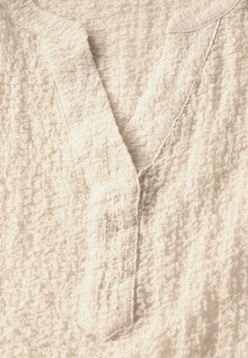 Cecil Blusen*Strukturbluse light beige