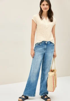 Cecil Blusen*Strukturbluse light beige