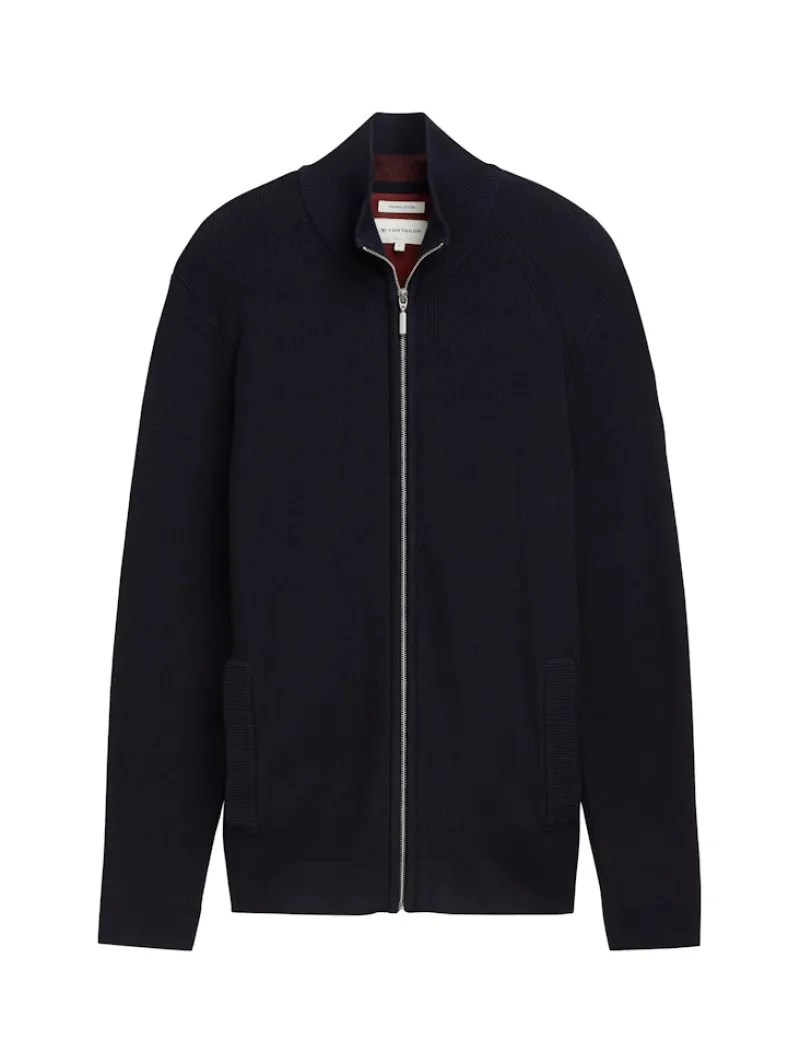 Tom Tailor Pullover & Sweatshirts|Big Boys*Strukturierte Strickjacke knitted navy melange