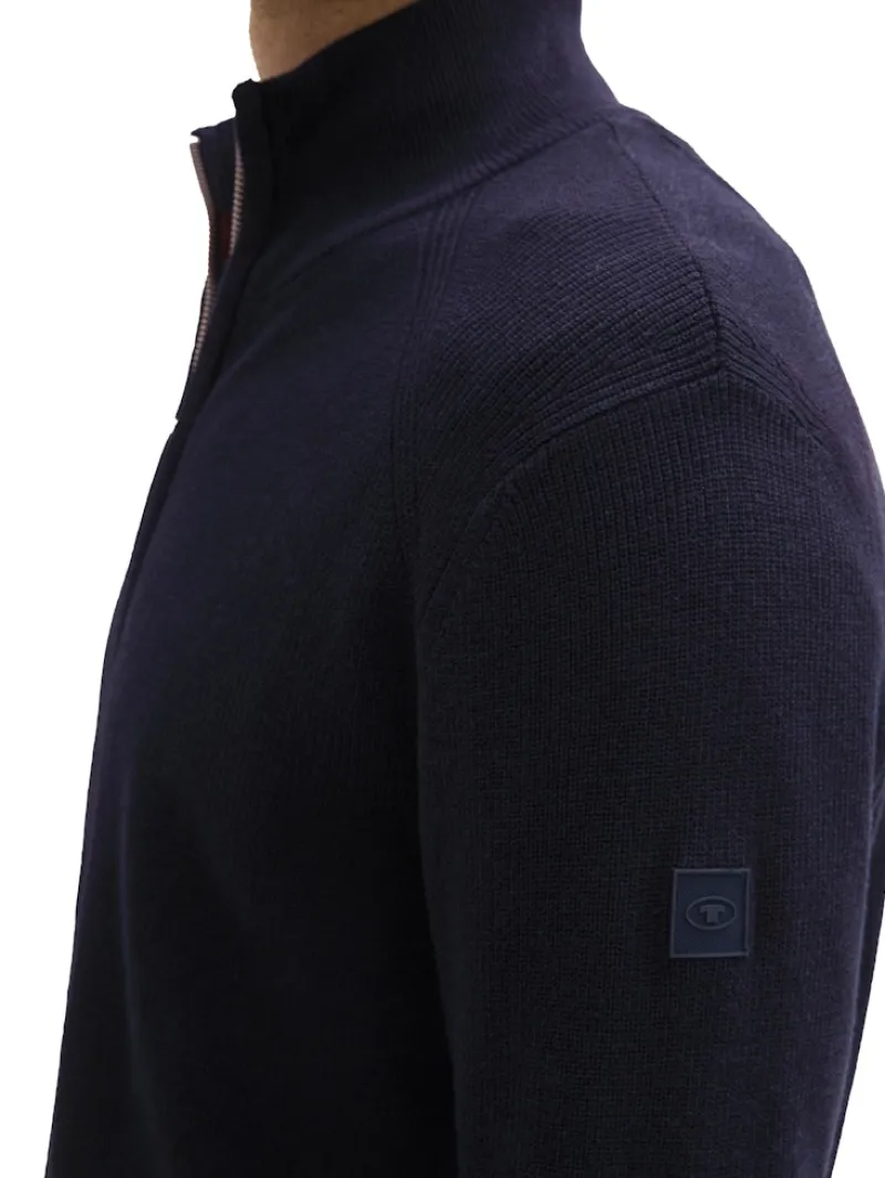 Tom Tailor Pullover & Sweatshirts|Big Boys*Strukturierte Strickjacke knitted navy melange