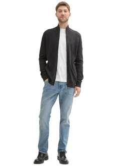 Tom Tailor Pullover & Sweatshirts|Big Boys*Strukturierte Strickjacke black grey melange