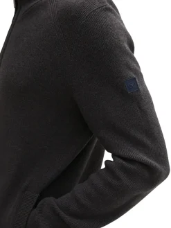 Tom Tailor Pullover & Sweatshirts|Big Boys*Strukturierte Strickjacke black grey melange