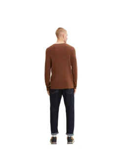 Tom Tailor Denim Pullover & Sweatshirts*Strukturierter Pullover light wood brown
