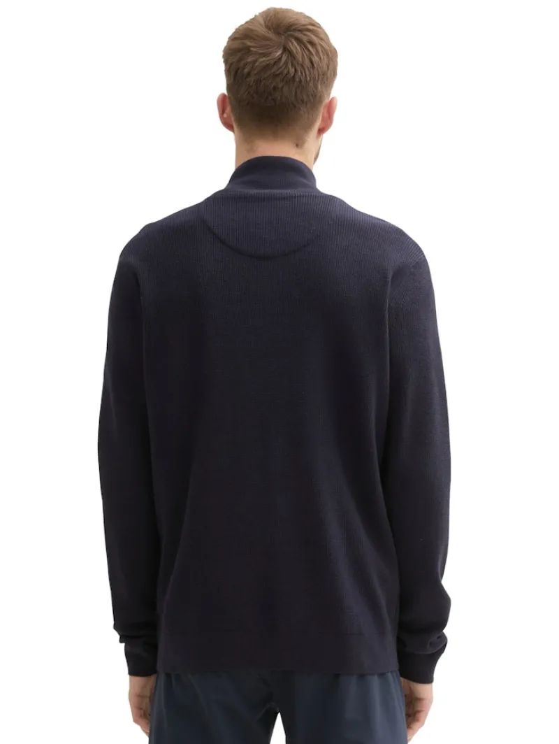 Tom Tailor Big Boys|Pullover & Sweatshirts*Strukturierter Strick Troyer knitted navy melange