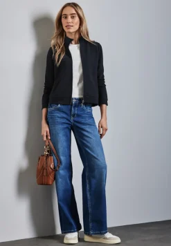 Street One Pullover & Sweatshirts*Strukturjacke deep tint blue