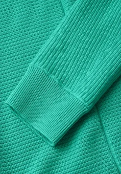 Cecil Pullover & Sweatshirts*Strukturmix Dolman Pullover aventurine green