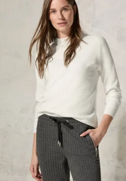 Cecil Pullover & Sweatshirts*Strukturmix Dolman Pullover vanilla white
