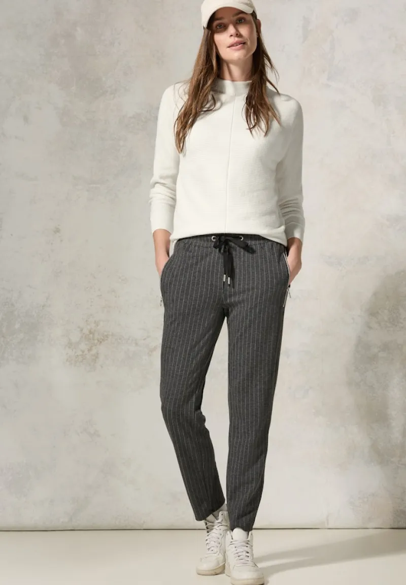 Cecil Pullover & Sweatshirts*Strukturmix Dolman Pullover vanilla white