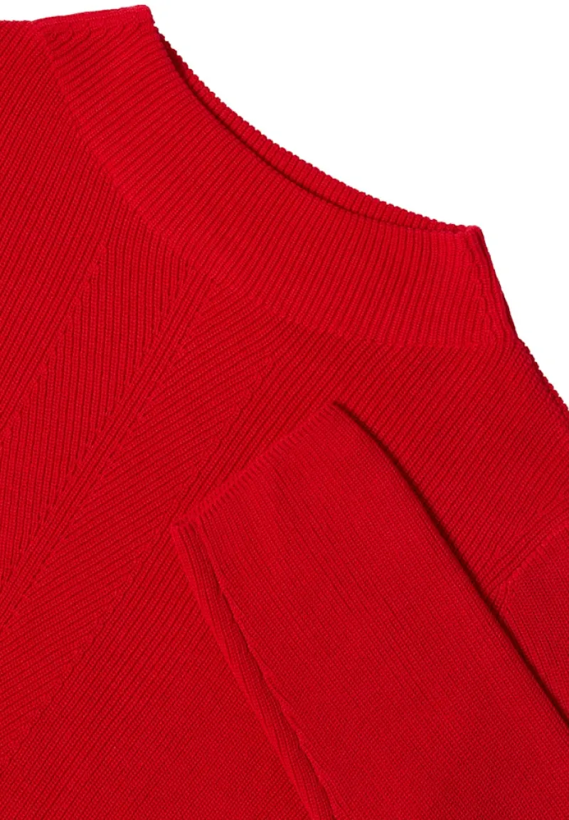 Cecil Pullover & Sweatshirts*Strukturmix Pullover Fiery Red