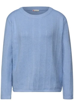 Street One Pullover & Sweatshirts*Strukturpullover frosted blue mel.