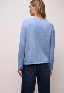 Street One Pullover & Sweatshirts*Strukturpullover frosted blue mel.