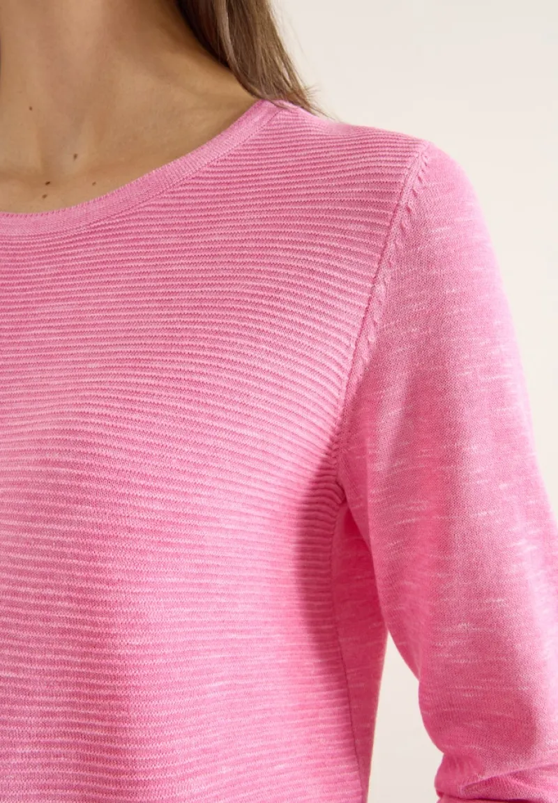 Cecil Pullover & Sweatshirts*Strukturpullover heather dark blossom melange