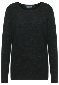 Cecil Pullover & Sweatshirts*Strukturpullover ink green heather melange