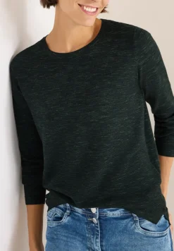 Cecil Pullover & Sweatshirts*Strukturpullover ink green heather melange