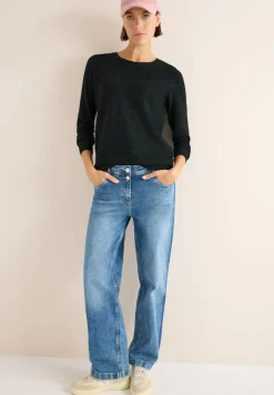 Cecil Pullover & Sweatshirts*Strukturpullover ink green heather melange