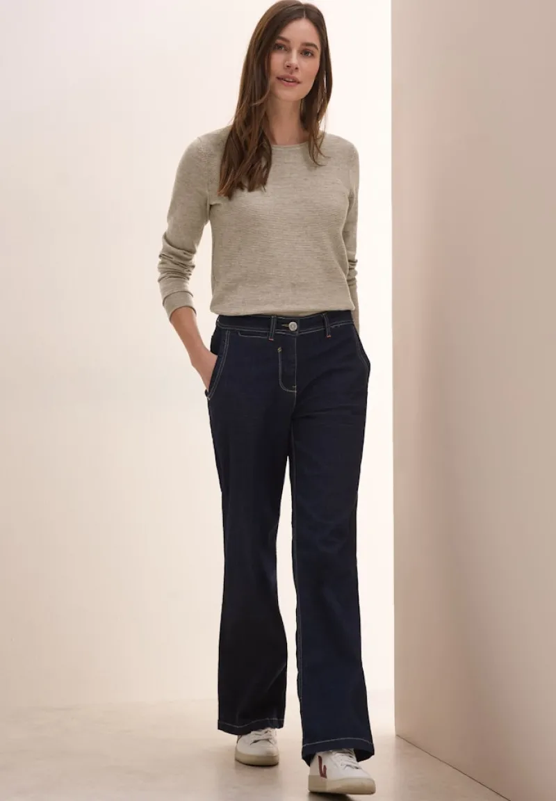 Cecil Pullover & Sweatshirts*Strukturpullover oak wood beige heather melange