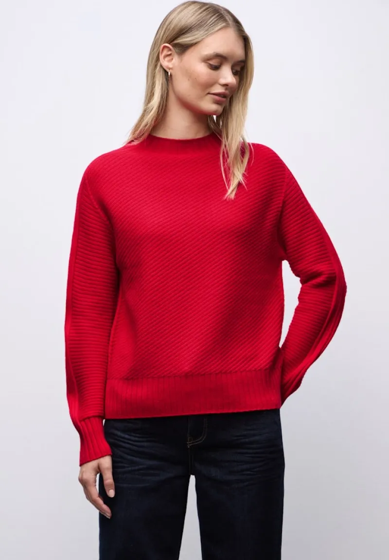 Street One Pullover & Sweatshirts*Strukturpullover Racing Red