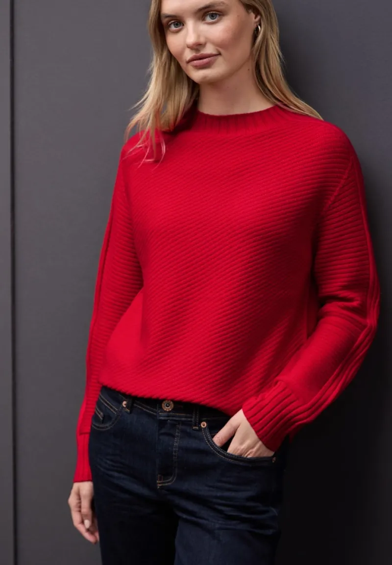Street One Pullover & Sweatshirts*Strukturpullover Racing Red