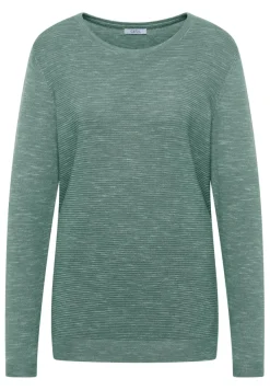 Cecil Pullover & Sweatshirts*Strukturpullover smoky green heather melange