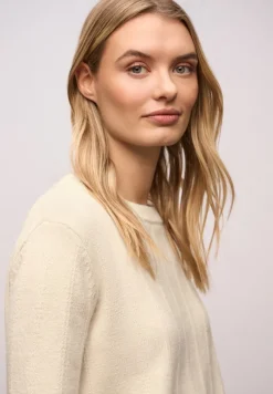 Street One Pullover & Sweatshirts*Strukturpullover soft beige