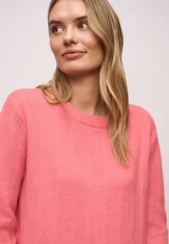 Street One Pullover & Sweatshirts*Strukturpullover striking coral mel.