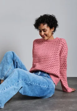 Street One Pullover & Sweatshirts*Strukturpullover sugar coral mel.