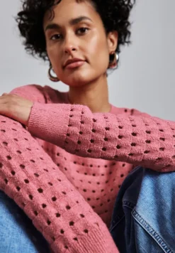 Street One Pullover & Sweatshirts*Strukturpullover sugar coral mel.