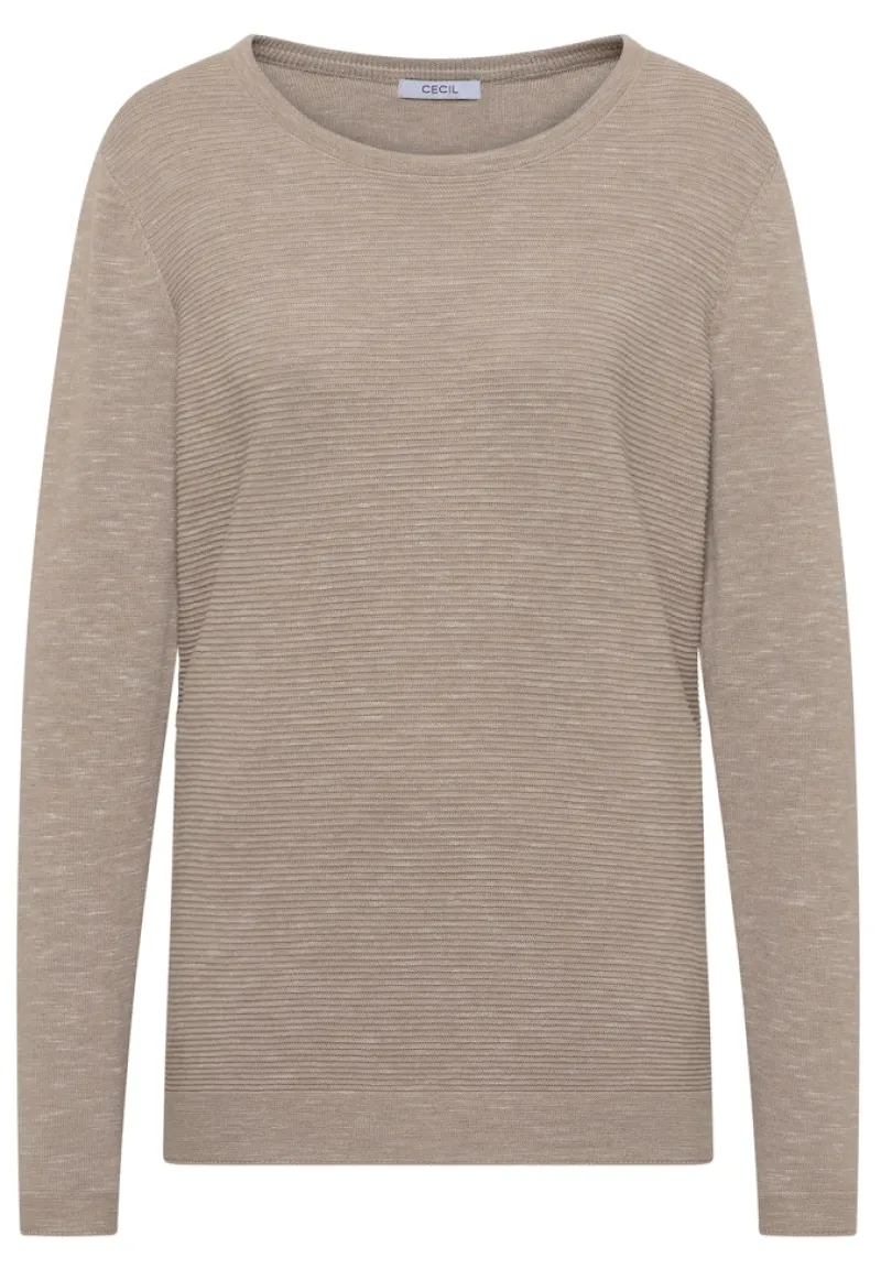 Cecil Pullover & Sweatshirts*Strukturpullover toffee cream heather melange
