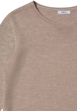 Cecil Pullover & Sweatshirts*Strukturpullover toffee cream heather melange