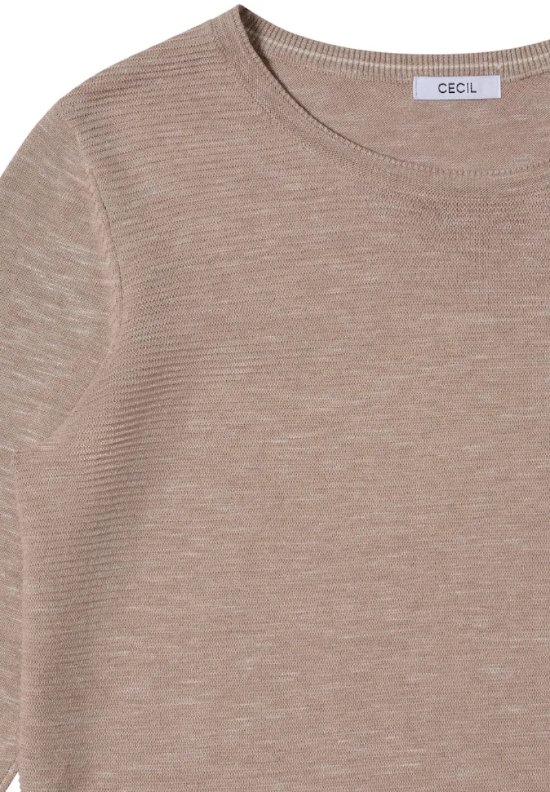 Cecil Pullover & Sweatshirts*Strukturpullover toffee cream heather melange