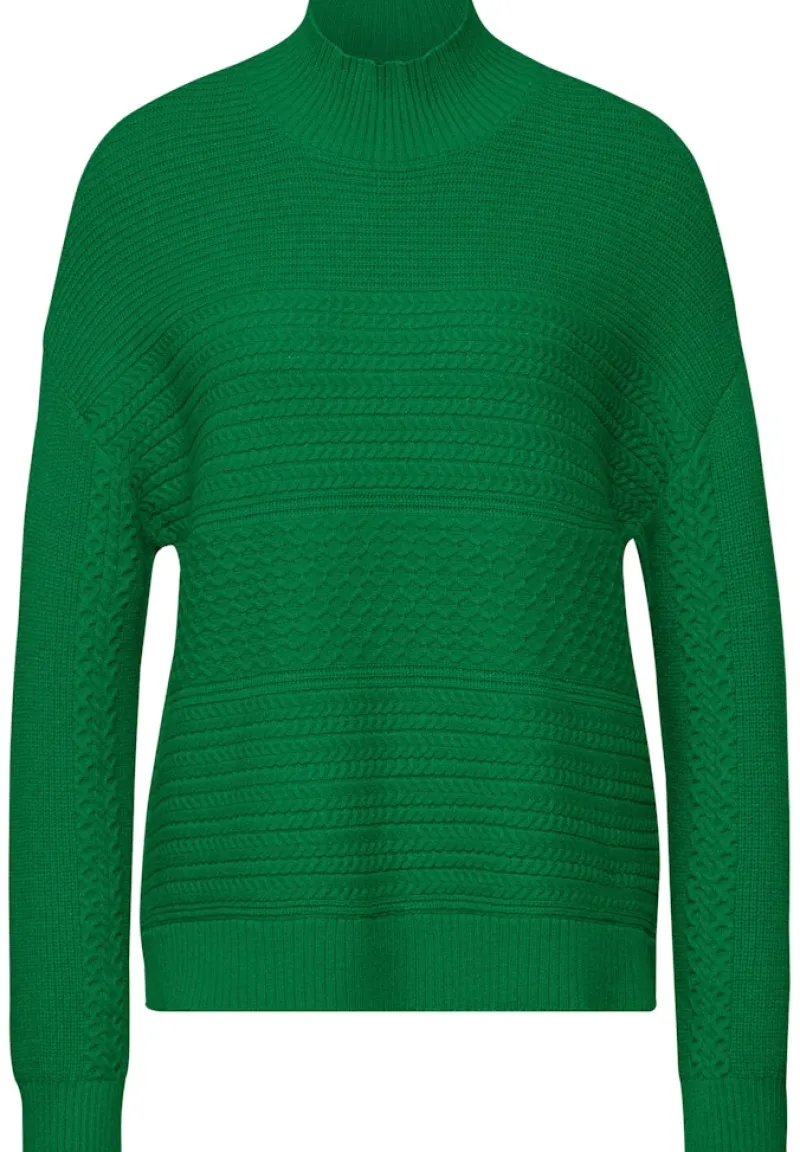 Street One Pullover & Sweatshirts*Strukturpullover vibrant green