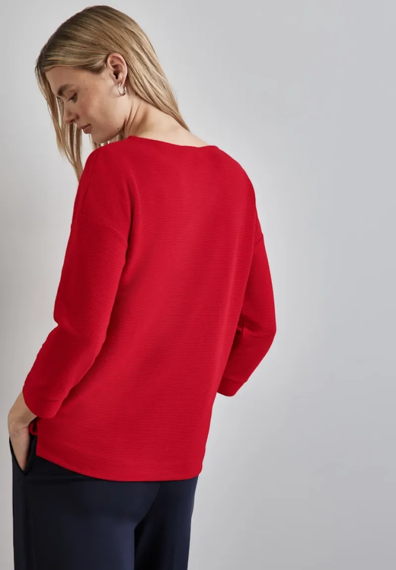 Street One Shirts*Strukturshirt autumn red