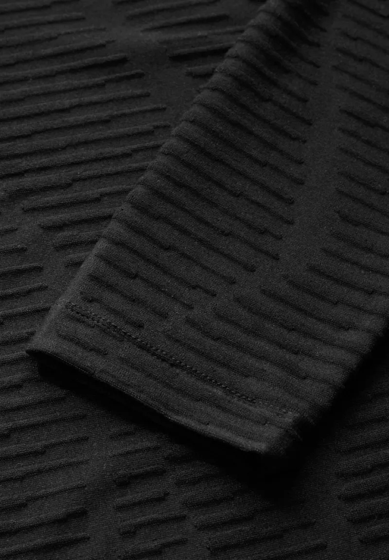 Cecil Shirts*Strukturshirt Black