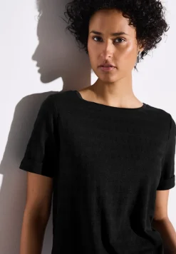 Street One Shirts*Strukturshirt Black