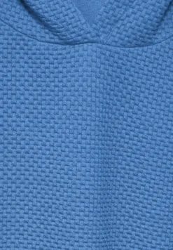 Street One Pullover & Sweatshirts*Strukturshirt mit Kapuze marina blue