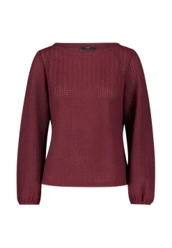 Zero Shirts*Strukturshirt mit Rundausschnitt mystic berry