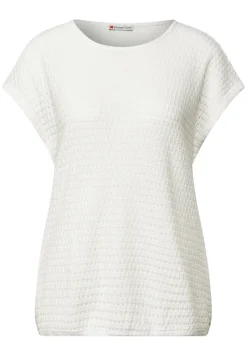 Street One Shirts*Strukturshirt off white
