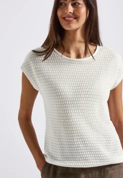 Street One Shirts*Strukturshirt off white