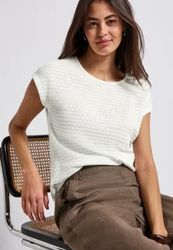 Street One Shirts*Strukturshirt off white