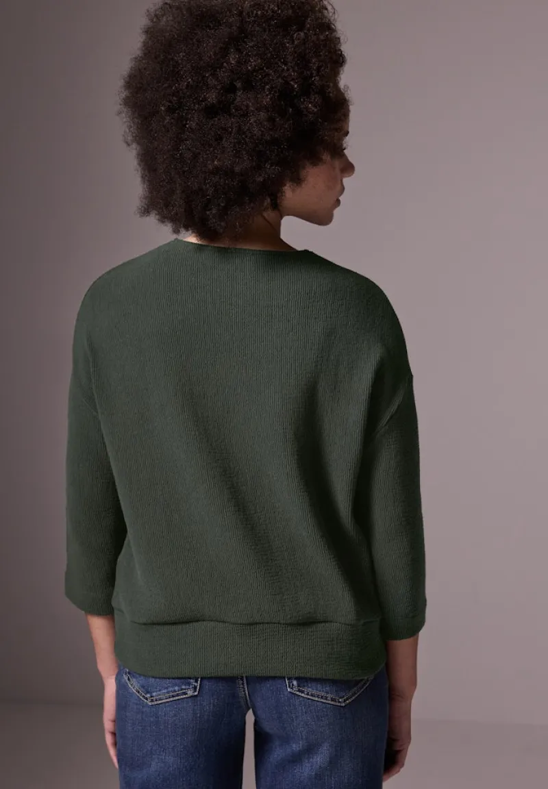STREET ONE STUDIO Shirts*Strukturshirt oil green