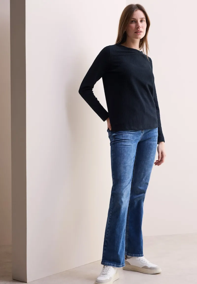 Cecil Shirts*Strukturshirt universal blue