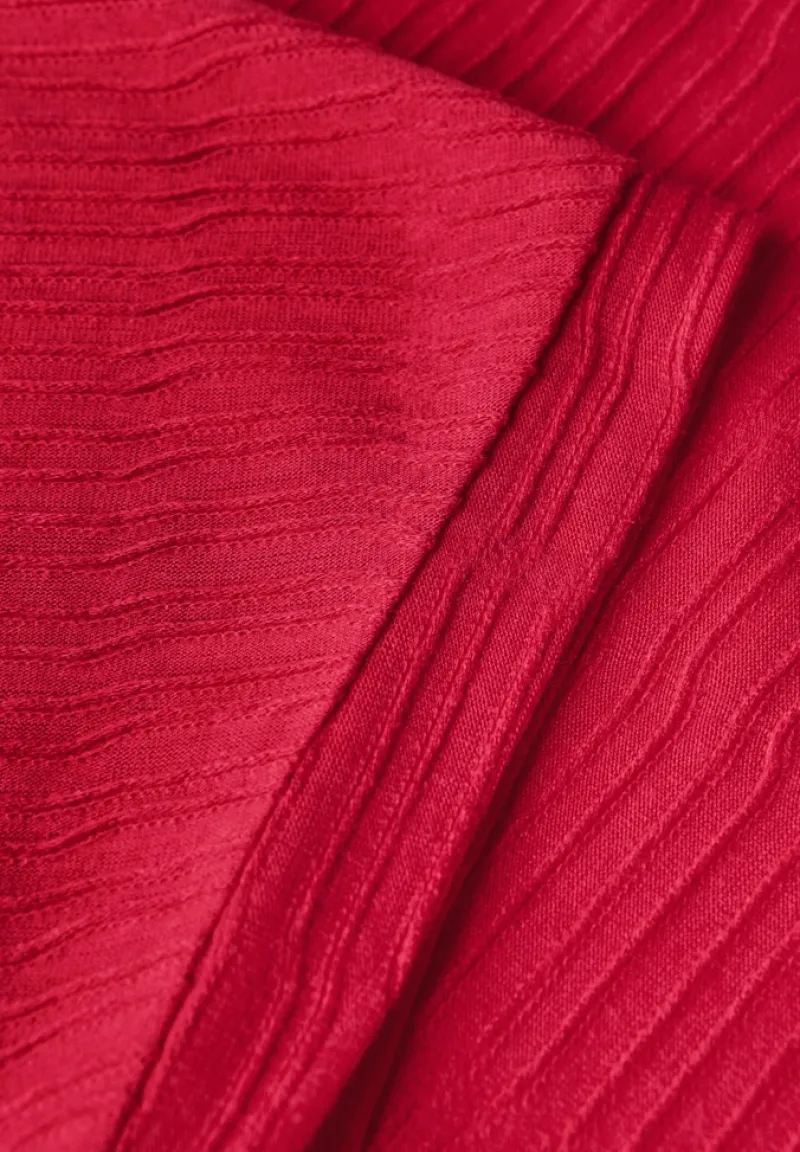 Cecil Shirts*Struktushirt in Unifarbe glazed apple red