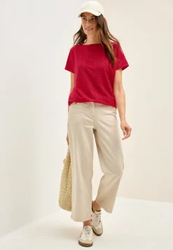 Cecil Shirts*Struktushirt in Unifarbe glazed apple red