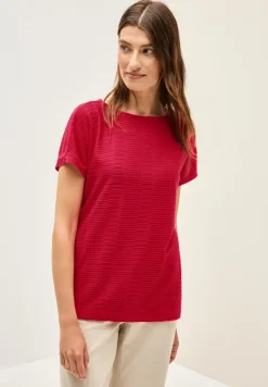 Cecil Shirts*Struktushirt in Unifarbe glazed apple red