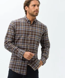 Brax Hemden*Style Daniel espresso