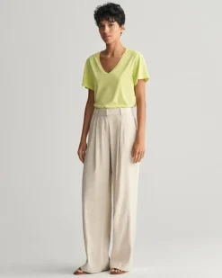 Gant Shirts*Sunfaded V-Neck T-Shirt pastel lime