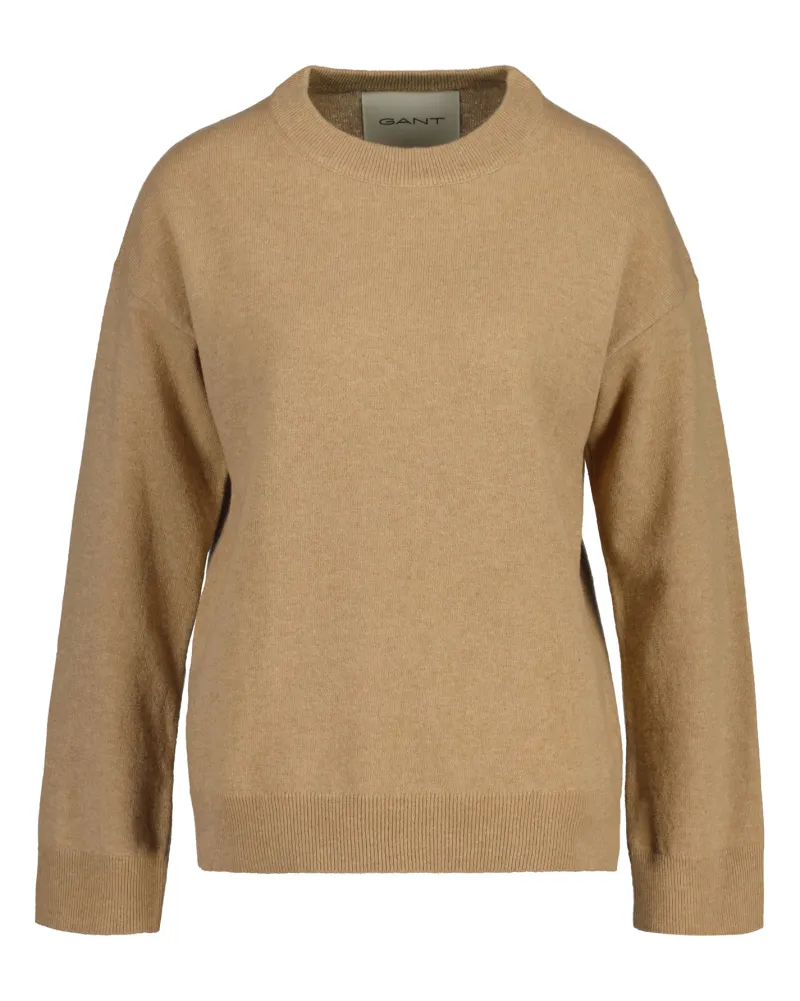 Gant Pullover & Sweatshirts*Superfine Lambswool Rundhalspullover dark khaki